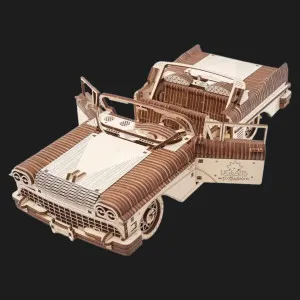 Деревянный 3D-конструктор UGEARS Кабриолет мечты VM-05 (70073)