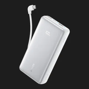 Зарядний пристрій Power Bank ANKER 10000 mAh 22.5W Built-In USB-C Cable (White)