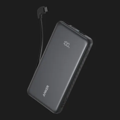 Зарядное устройство Power Bank ANKER 10000 mAh 22.5W Built-In USB-C Cable (Black)