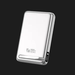 Зарядное устройство Power Bank WiWU Mega Pro Qi2 10000mAh, 45W, Wi-P090 (Silver) в Хмельницком
