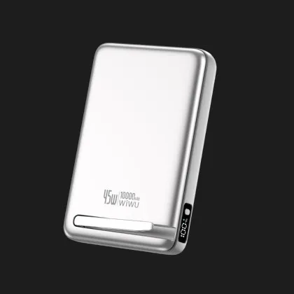 Зарядное устройство Power Bank WiWU Mega Pro Qi2 10000mAh, 45W, Wi-P090 (Silver)