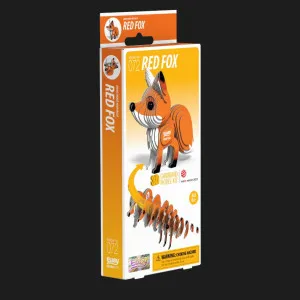 Збірна 3Д модель Eugy Зоопарк: Червона лисиця (XEG-072)