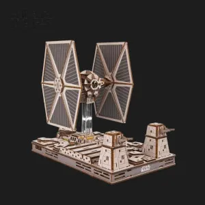 Деревянный 3D конструктор UGEARS ТИЕ истребитель (70270)