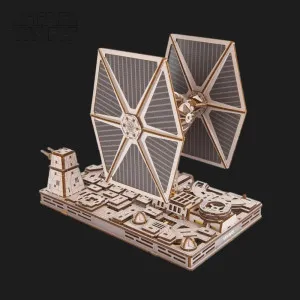 Деревянный 3D конструктор UGEARS ТИЕ истребитель (70270)