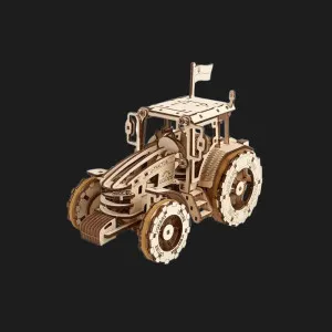 Деревянный 3D конструктор UGEARS Трактор побеждает (70184)