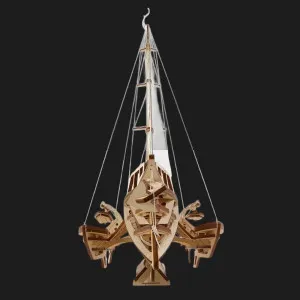 Деревянный 3D конструктор UGEARS Тримаран Мерихобус (70059)