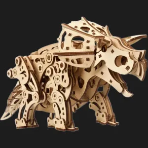 Деревянный 3D конструктор UGEARS Трицератопс (70211)