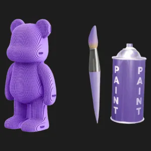Картонний 3D пазл-конструктор Cartonic Арт Ведмідь (Arty bear) (CARTARTBEAR)