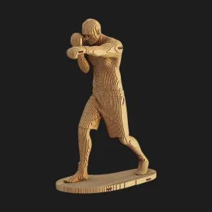 Картонный 3D-пазл-конструктор Cartonic Боксёр (Boxer) (CARTBOXER)