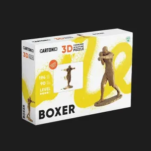 Картонный 3D-пазл-конструктор Cartonic Боксёр (Boxer) (CARTBOXER)