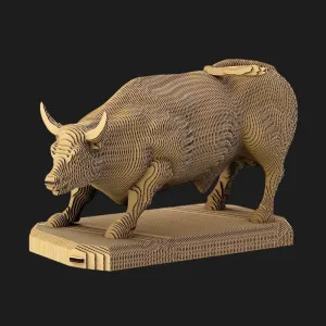 Картонный 3D-пазл-конструктор Cartonic Бык (Bull) (CARTBULL)