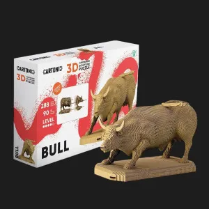 Картонный 3D-пазл-конструктор Cartonic Бык (Bull) (CARTBULL)