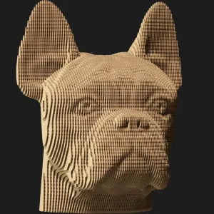 Картонный 3D-пазл-конструктор Cartonic Бульдог (Bulldog) (CARTMBDG)