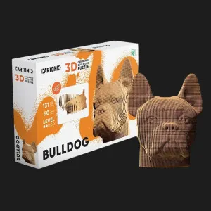Картонный 3D-пазл-конструктор Cartonic Бульдог (Bulldog) (CARTMBDG)