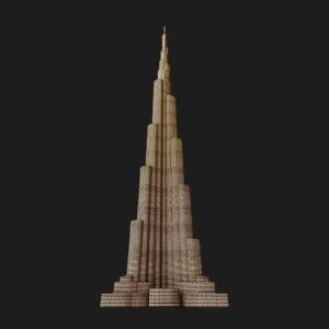 Картонный 3D-пазл-конструктор Cartonic Бурдж Халифа (Бурдж Халифа) (CARTBURJ)