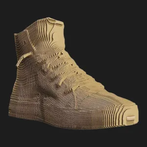 Картонный 3D пазл-конструктор Cartonic Высокие кеды (High top sneaker) (CARTHTSNK)