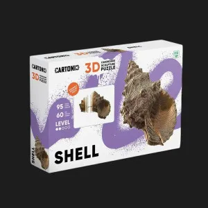 Картонный 3D пазл-конструктор Cartonic Мушля (Shell) (CARTSHELL)
