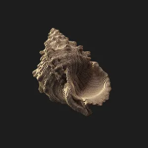 Картонный 3D пазл-конструктор Cartonic Мушля (Shell) (CARTSHELL)
