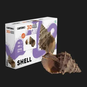 Картонный 3D пазл-конструктор Cartonic Мушля (Shell) (CARTSHELL)