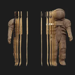Картонний 3D пазл-конструктор Cartonic Астронавт (Astronaut) (CARTASTRON)