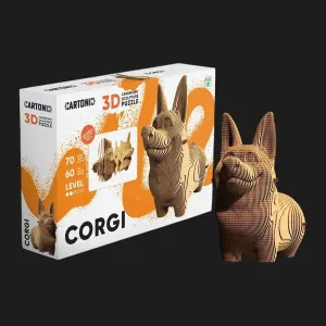 Картонный 3D-пазл-конструктор Cartonic Корги (Corgi) (CARTCORG)
