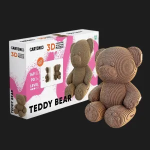 Картонный 3D пазл-конструктор Cartonic Плюшевый Мишка (Teddy bear) (CARTTEDDY)
