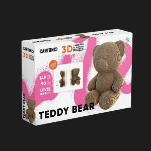 Картонный 3D пазл-конструктор Cartonic Плюшевый Мишка (Teddy bear) (CARTTEDDY)