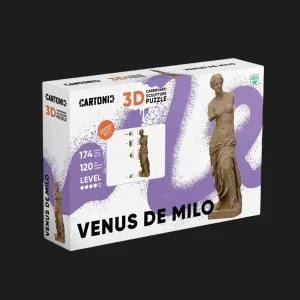 Картонный 3D пазл-конструктор Cartonic Статуя Венеры Милосской (Venus de Milo) (CARTVENUS)