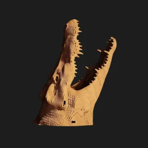 Картонный 3D-пазл-конструктор Cartonic Крокодил (Crocodile) (CARTCROC)