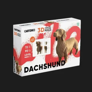 Картонный 3D-пазл-конструктор Cartonic Такса (Dachshund) (CARTDACH)