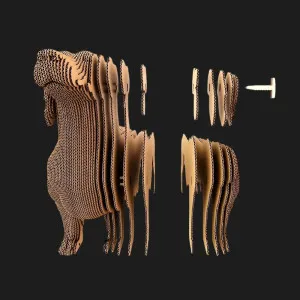 Картонный 3D-пазл-конструктор Cartonic Такса (Dachshund) (CARTDACH)