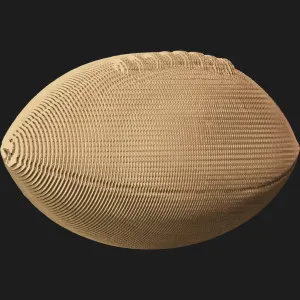 Картонный 3D-пазл-конструктор Cartonic Мяч для регби (Duke) (CARTMDUK)
