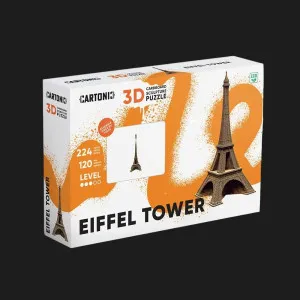 Картонный 3D-пазл-конструктор Cartonic Эйфелева башня (Eiffel tower) (CARTEIFF)