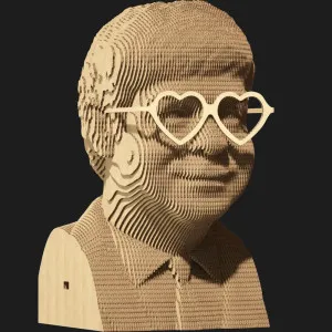 Картонный 3D-пазл-конструктор Cartonic Элтон Джон (Elton John) (CARTMELJ)