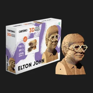 Картонный 3D-пазл-конструктор Cartonic Элтон Джон (Elton John) (CARTMELJ)