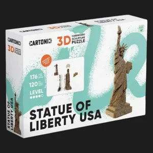 Картонный 3D пазл-конструктор Cartonic Статуя Свободы (Statue of liberty USA) (CARTLIBUS)