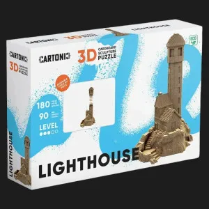Картонный 3D пазл-конструктор Cartonic Маяк (Lighthouse) (CARTLIHOU)