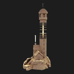 Картонный 3D пазл-конструктор Cartonic Маяк (Lighthouse) (CARTLIHOU)