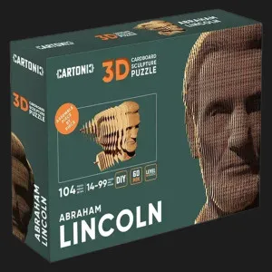 Картонний 3D пазл-конструктор Cartonic Абрагам Лінкольн (Lincoln) (CARTMLNC)