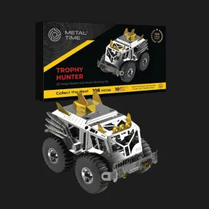 Колекційна модель-конструктор Metal Time Trophy Hunter Всюдихід Шерп механічний двоколірний (MT056)