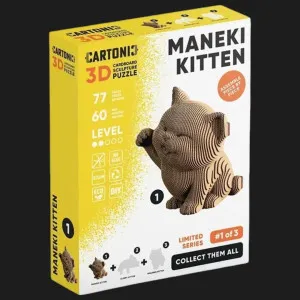 Картонний 3D пазл-конструктор Cartonic Maneki kitten (CARTMNMANE)