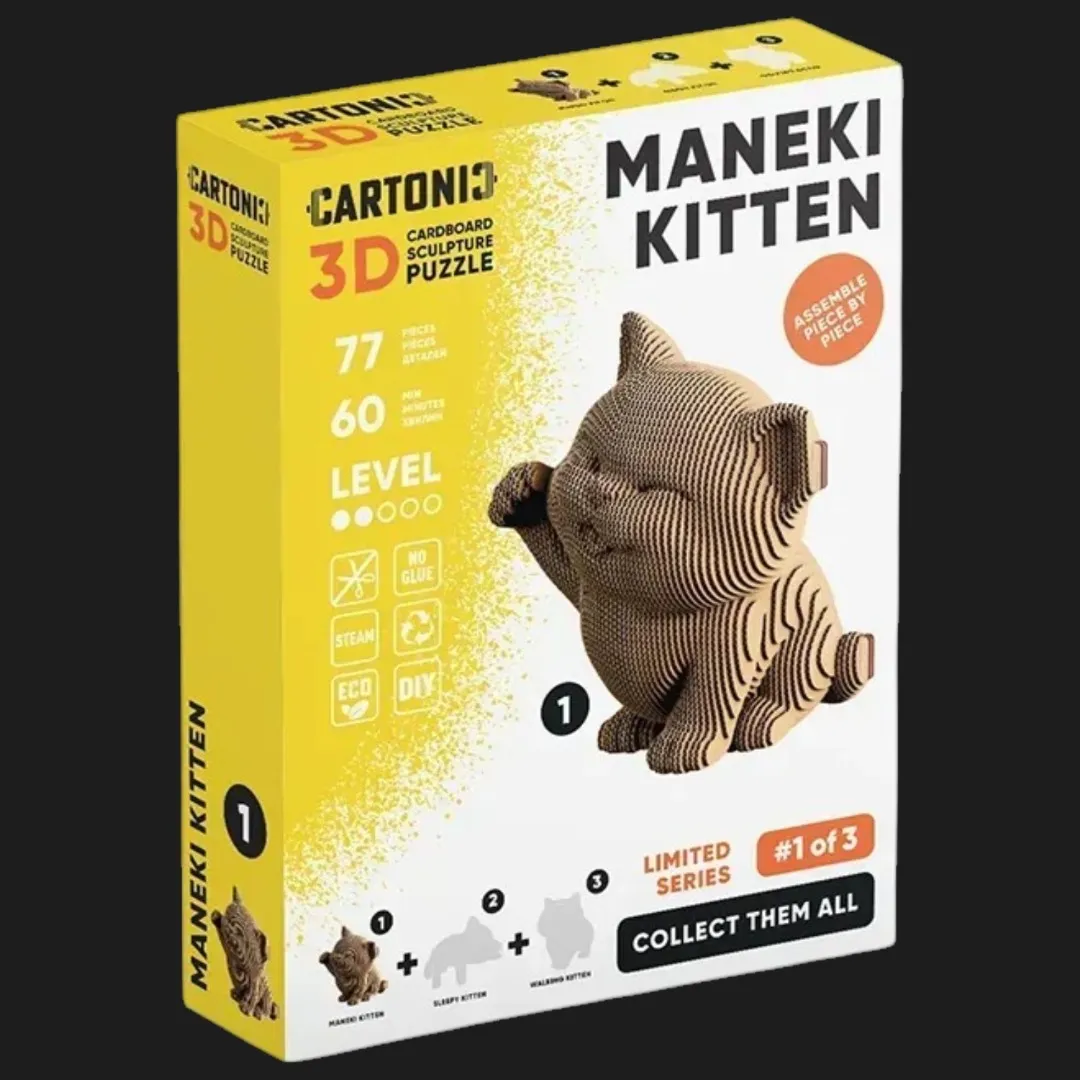 Картонний 3D пазл-конструктор Cartonic Maneki kitten (CARTMNMANE)