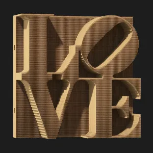 Картонный 3D пазл-конструктор Cartonic Любовь (Love) (CARTLOVE)
