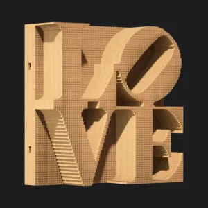 Картонный 3D пазл-конструктор Cartonic Любовь (Love) (CARTLOVE)