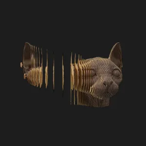 Картонный 3D пазл-конструктор Cartonic Сфинкс (Sphynx cat) (CARTSPHY)