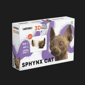 Картонный 3D пазл-конструктор Cartonic Сфинкс (Sphynx cat) (CARTSPHY)