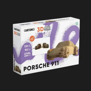 Картонный 3D пазл-конструктор Cartonic Порше 911 (Porsche 911) (CARTPOR)
