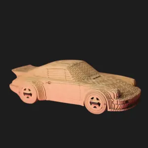 Картонный 3D пазл-конструктор Cartonic Порше 911 (Porsche 911) (CARTPOR)