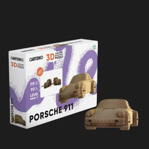 Картонный 3D пазл-конструктор Cartonic Порше 911 (Porsche 911) (CARTPOR)