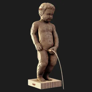 Картонный 3D пазл-конструктор Cartonic Мальчик-журчащий (Manneken Pis) (CARTPIS)